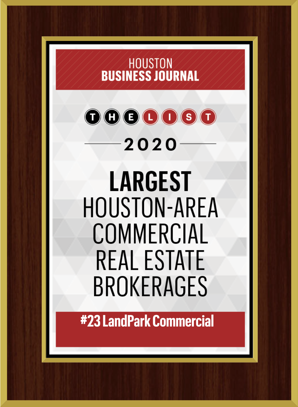 23 - Largest Houston Area Commercial Real Estate Brokerages